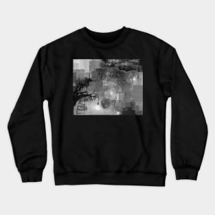 Tree with hanging light bulb Crewneck Sweatshirt